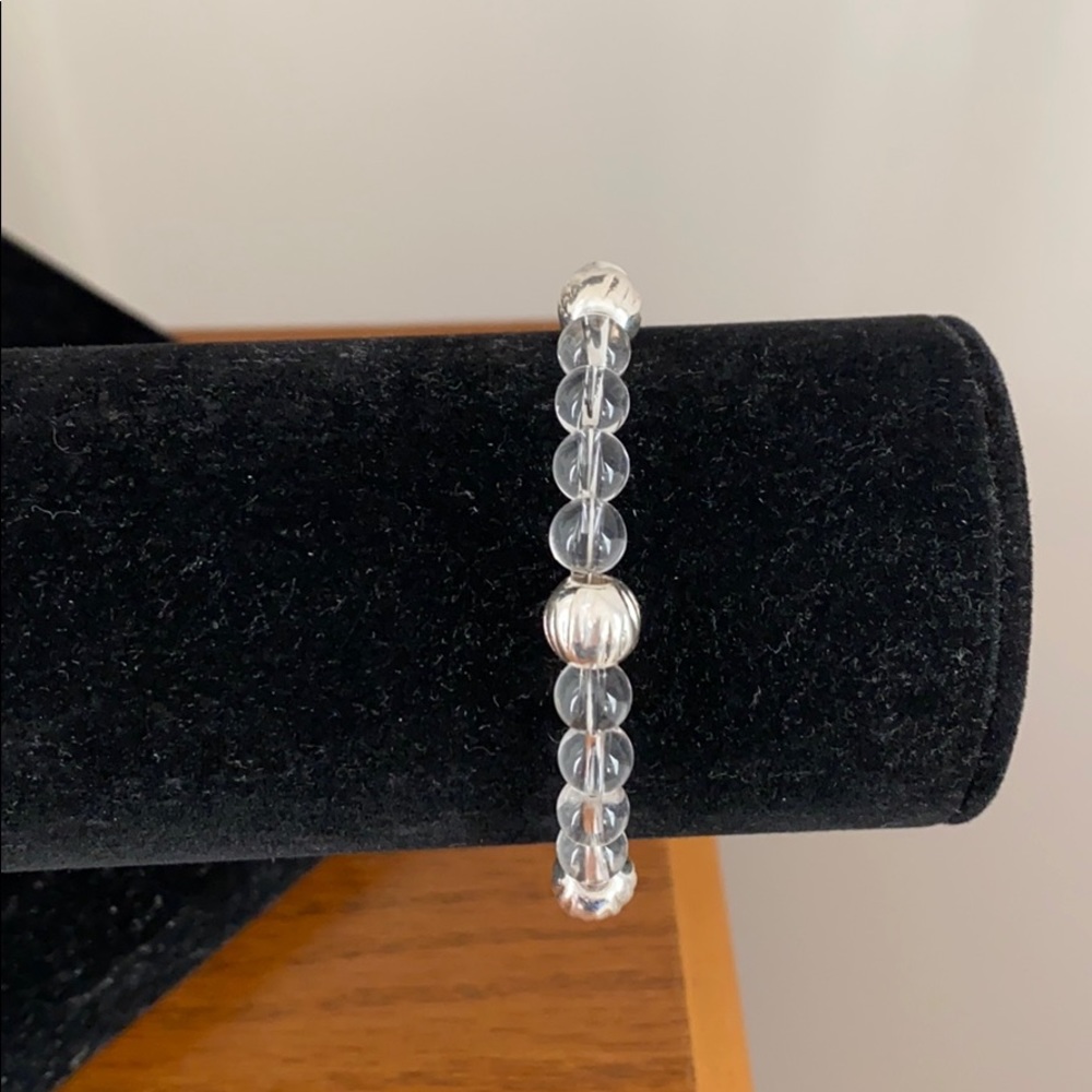 Fashion Bracelet With Sterling Silver Beads